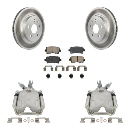 Rear Disc Brake Caliper Coated Rotors And Ceramic Pads Kit For Chevrolet Malibu KCG-100643N