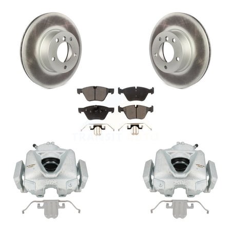 Front Disc Brake Caliper Coat Rotors & Semi-Metallic Pad Kit For 2008 BMW 328xi To 08 07 KCG-100644P