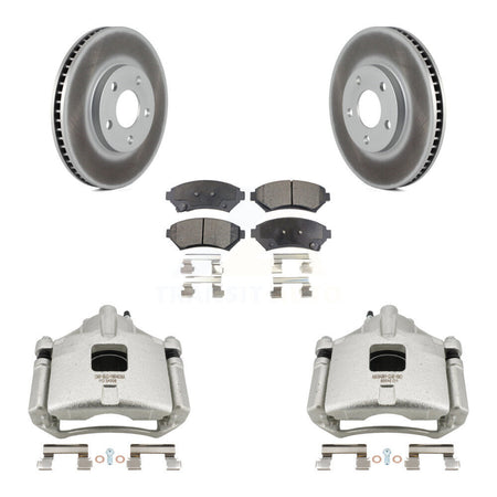 Front Brake Caliper Coat Rotors Semi-Metallic Pad Kit For Chevrolet Impala Buick LeSabre KCG-100687P