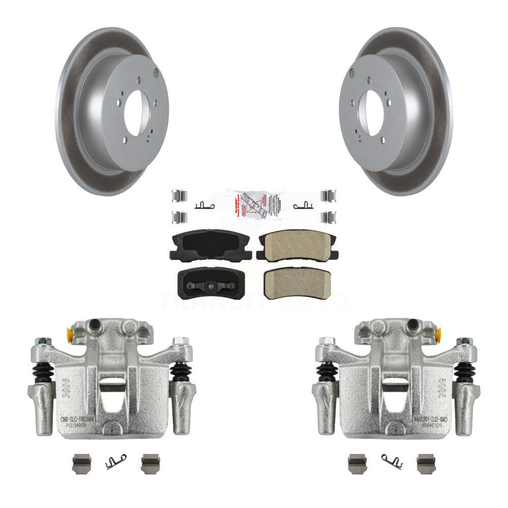 Rear Disc Brake Caliper Coated Rotor And Ceramic Pad Kit For Mitsubishi Lancer Outlander KCG-100702N