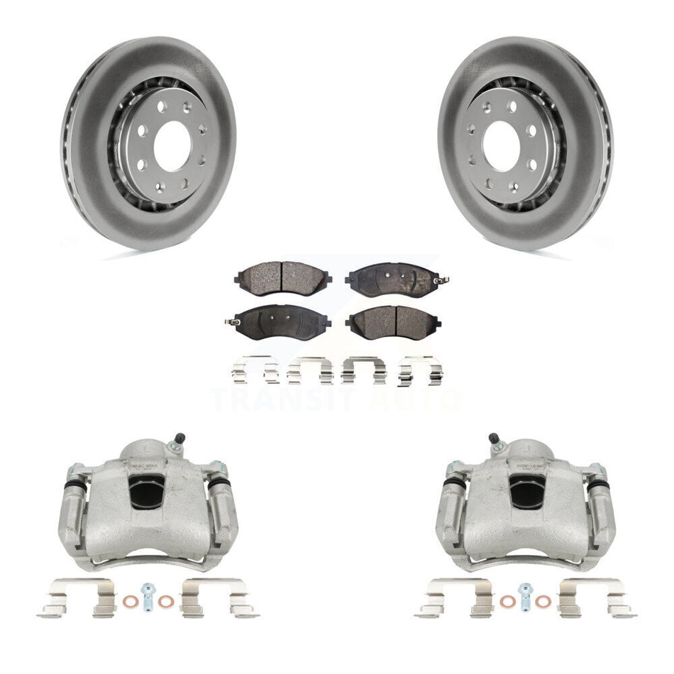 Front Brake Caliper Coat Rotors Ceramic Pad Kit For Chevrolet Aveo Pontiac Aveo5 Wave G3 KCG-100704T