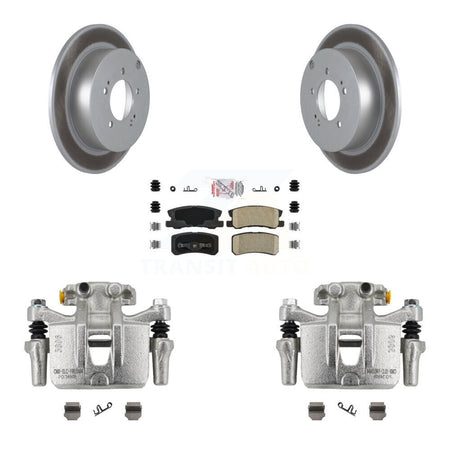 Rear Disc Brake Caliper Coated Rotor And Ceramic Pad Kit For Mitsubishi Lancer Outlander KCG-100705N