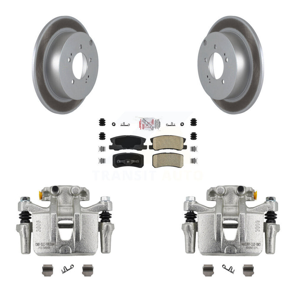 Rear Disc Brake Caliper Coated Rotor And Ceramic Pad Kit For Mitsubishi Lancer Outlander KCG-100705N