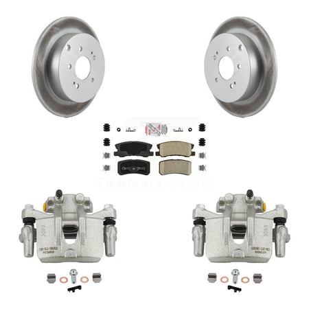 Rear Disc Brake Caliper Coated Rotors And Ceramic Pads Kit For Mitsubishi Endeavor KCG-100710N