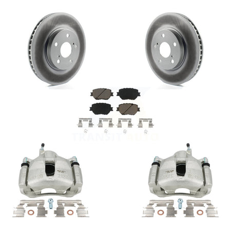Front Disc Brake Caliper Coated Rotors And Ceramic Pads Kit For Lexus IS250 KCG-100725C