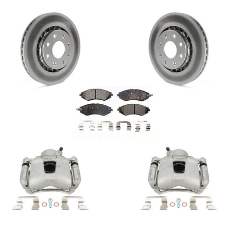 Front Brake Caliper Coat Rotor Semi-Metallic Pad Kit For Chevrolet Aveo Pontiac Aveo5 G3 KCG-100738P