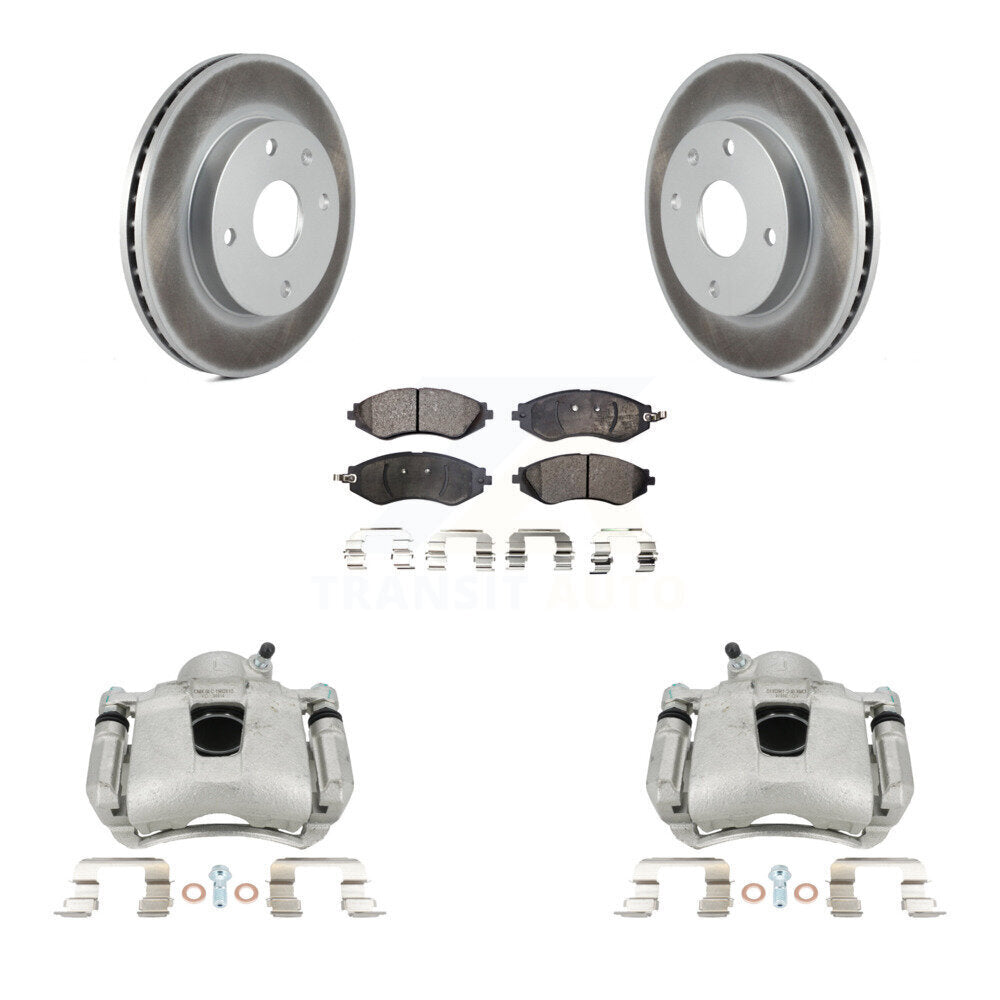 Front Brake Caliper Coat Rotors Semi-Metallic Pad Kit For Chevrolet Optra Suzuki Forenza KCG-100739P