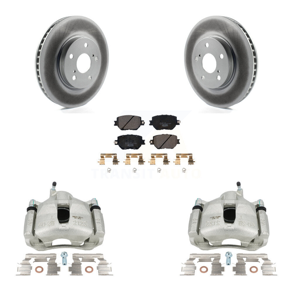 Front Disc Brake Caliper Coated Rotors And Ceramic Pads Kit For Lexus IS250 KCG-100740T