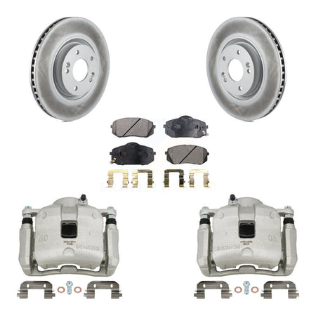 Front Brake Caliper Coat Rotor And Ceramic Pad Kit For 2016 Hyundai Tucson From 05 08 15 KCG-100771T