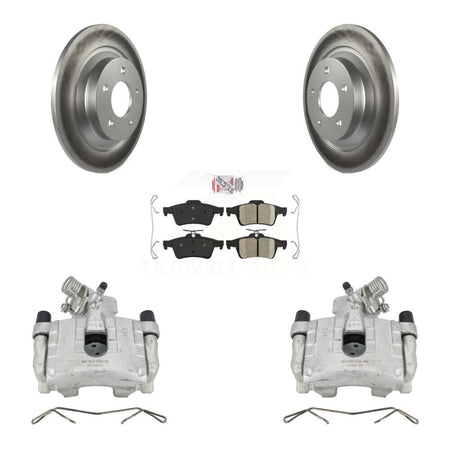 Rear Disc Brake Caliper Coated Rotors And Ceramic Pads Kit For Mazda 5 KCG-100773N by Transit Auto