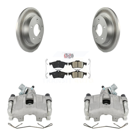 Rear Disc Brake Caliper Coated Rotors And Ceramic Pads Kit For Mazda 3 Sport KCG-100780N