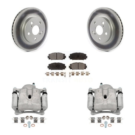 Front Disc Brake Caliper Coated Rotor And Ceramic Pad Kit For Toyota Corolla Prius Prime KCG-100780T