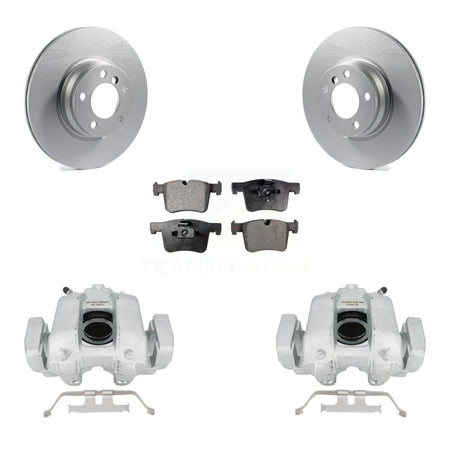 Front Disc Brake Caliper Coated Rotors And Ceramic Pads Kit For BMW 330e KCG-100781T