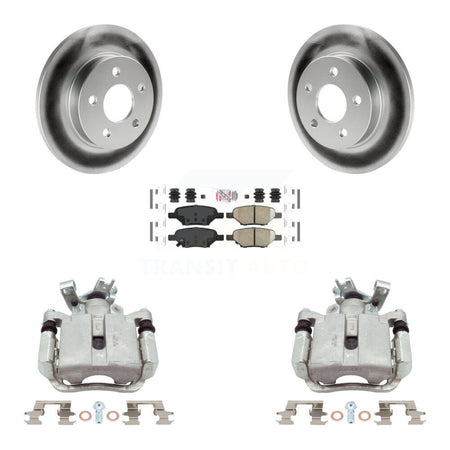 Rear Brake Caliper Coat Rotors Ceramic Pad Kit For Chevrolet Malibu Pontiac Cobalt G5 G6 KCG-100798N