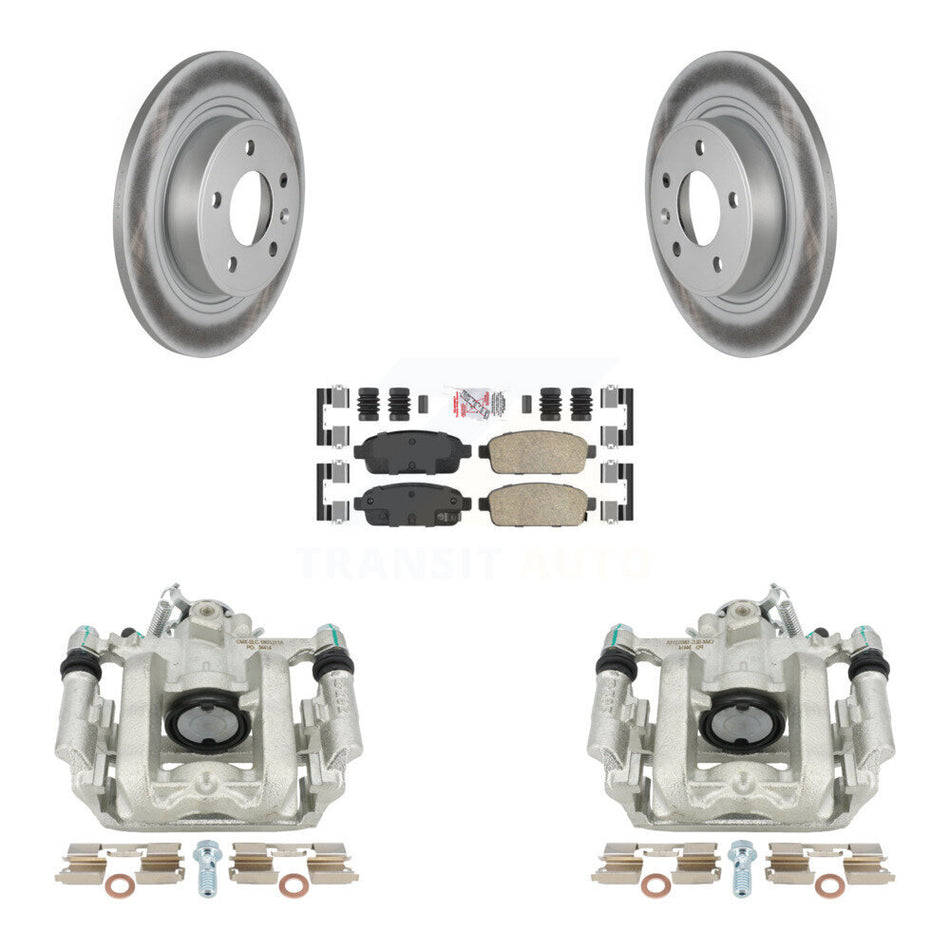 Rear Disc Brake Caliper Coated Rotors And Ceramic Pads Kit For Chevrolet Cruze Volt Cadillac ELR KCG-100888N