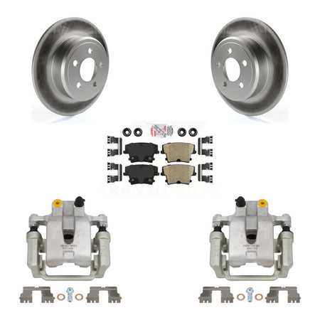 Rear Brake Caliper Coat Rotors Ceramic Pad Kit For Dodge Chrysler 300 Charger Challenger KCG-100895N