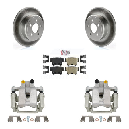 Rear Brake Caliper Coat Rotors Ceramic Pad Kit For Dodge Chrysler 300 Charger Challenger KCG-100896N
