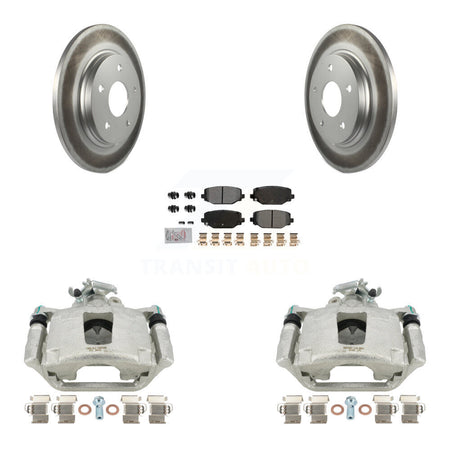 Rear Disc Brake Caliper Coated Rotors And Semi-Metallic Pads Kit For Dodge Grand Caravan KCG-100946N