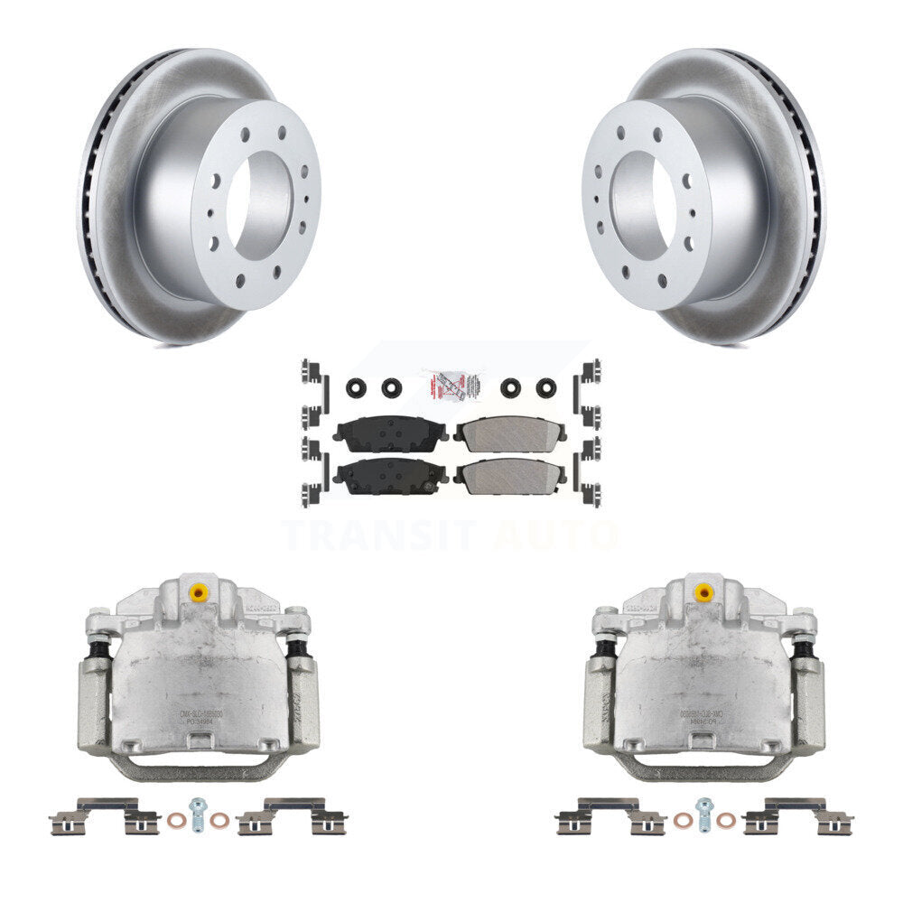 Rear Brake Caliper Coat Rotors Semi-Metallic Pad Kit For Chevrolet Silverado 1500 Hybrid KCG-101024N