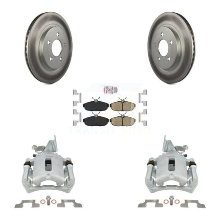 Rear Disc Brake Caliper Coated Rotors And Ceramic Pads Kit For Ford Mustang KCG-101043N