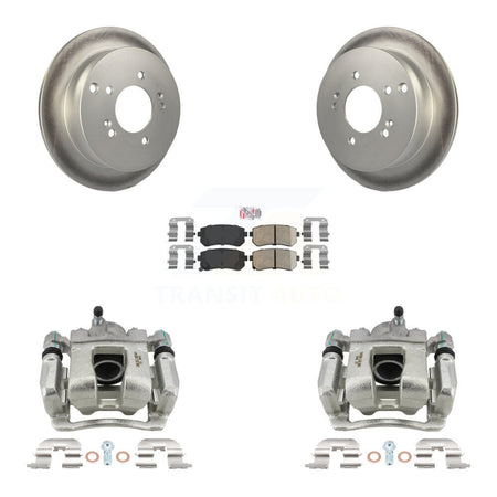 Rear Brake Caliper Coat Rotors & Ceramic Pad Kit For 2016 Kia Sportage AWD From 12 10 15 KCG-101074N