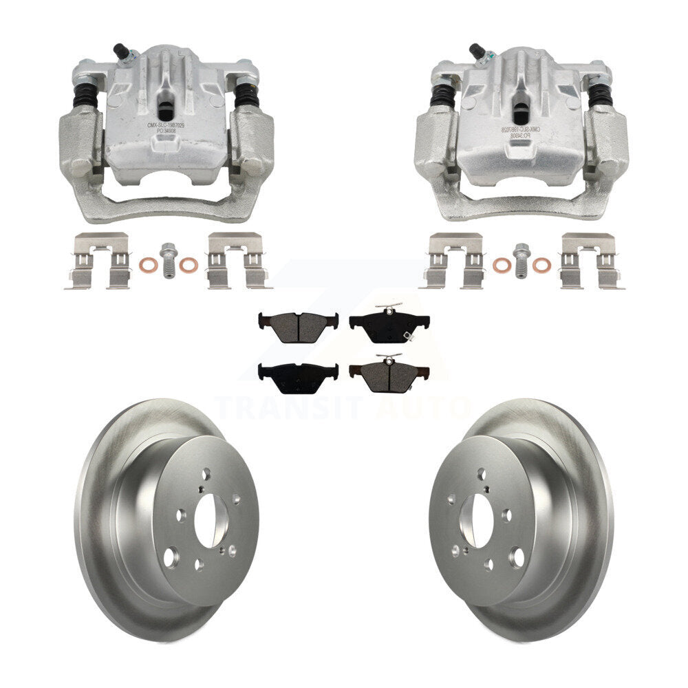 Rear Brake Caliper Coat Rotor Semi-Metallic Pad Kit For 2020 Subaru Crosstrek GAS engine KCG-101104S