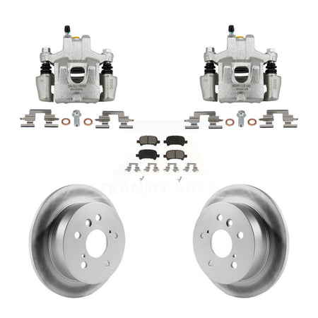 Rear Disc Brake Caliper Coated Rotors And Ceramic Pad Kit For Toyota Camry Solara Avalon KCG-101125C