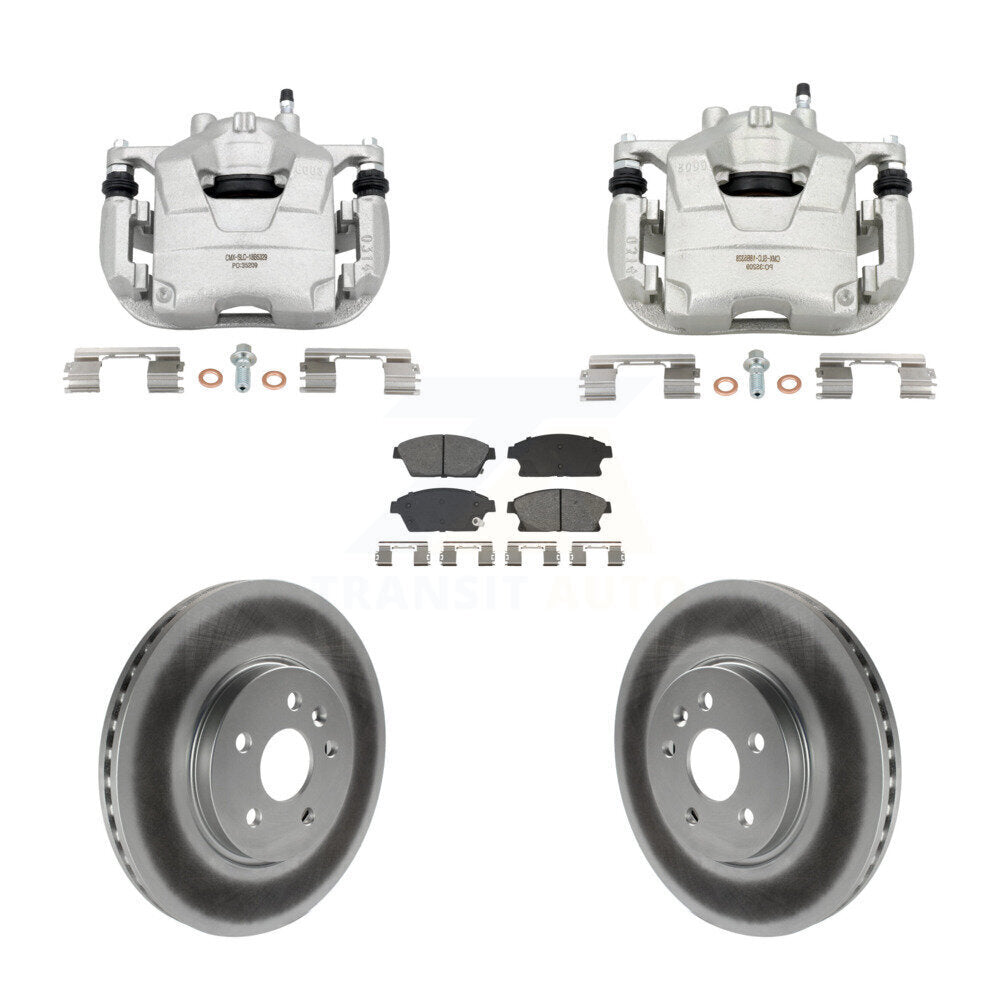 Front Brake Caliper Coat Rotor And Semi-Metallic Pad Kit For Chevrolet Trax Buick Encore KCG-101126S
