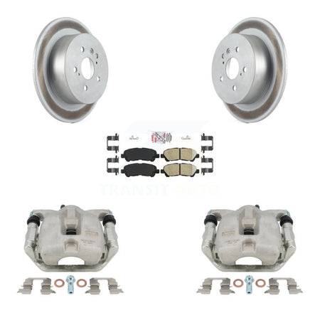 Rear Disc Brake Caliper Coated Rotor And Ceramic Pad Kit For 2008-2013 Toyota Highlander KCG-101135N