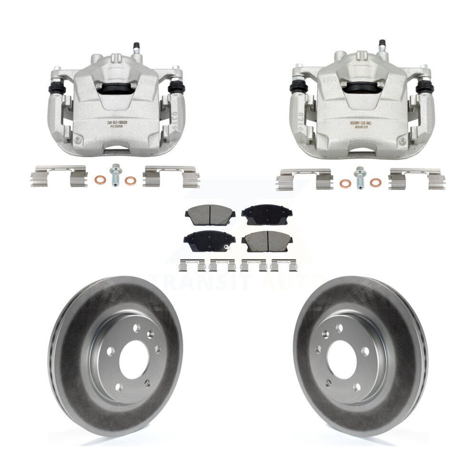 Front Brake Caliper Coat Rotors Ceramic Pad Kit For Chevrolet Cruze Buick Verano Orlando KCG-101142C