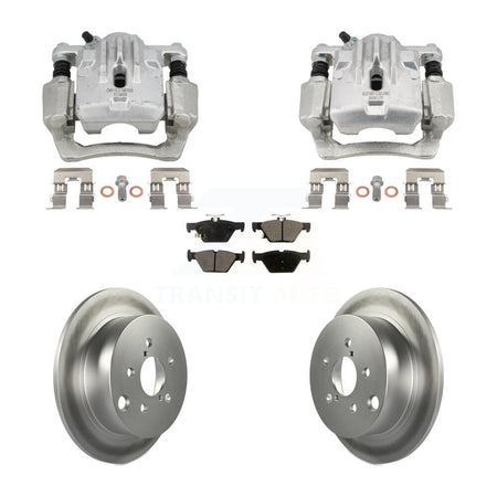 Rear Disc Brake Caliper Coat Rotors Ceramic Pad Kit For 2020 Subaru Crosstrek GAS engine KCG-101143T