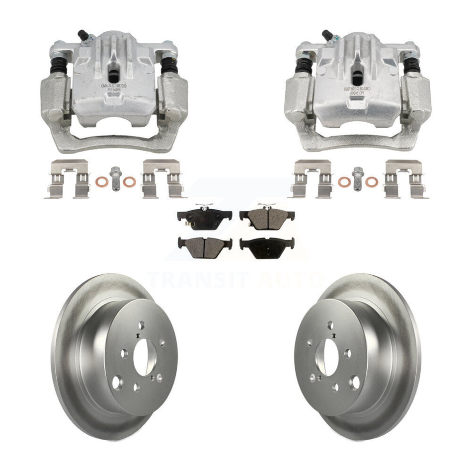 Rear Disc Brake Caliper Coat Rotors Ceramic Pad Kit For 2020 Subaru Crosstrek GAS engine KCG-101143T