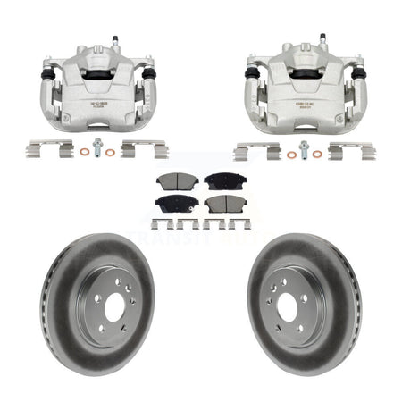 Front Brake Caliper Coat Rotor Ceramic Pad Kit For 2013-2017 Chevrolet Trax Buick Encore KCG-101144C