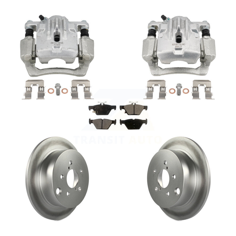 Rear Brake Caliper Coat Rotor Semi-Metallic Pad Kit For 2020 Subaru Crosstrek GAS engine KCG-101146P