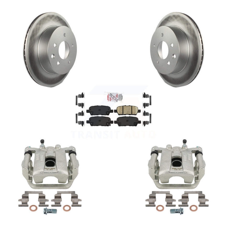 Rear Disc Brake Caliper Coated Rotors And Ceramic Pads Kit For Nissan Rogue Sport LEAF KCG-101147N