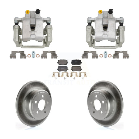 Rear Disc Brake Caliper Coated Rotors And Semi-Metallic Pads Kit For Dodge Charger KCG-101166P