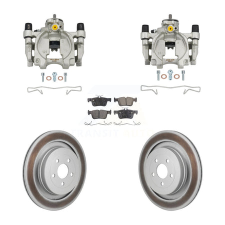 Rear Brake Caliper Coat Rotor & Semi-Metallic Pad Kit For 2019-2022 Lincoln Nautilus FWD KCG-101168P