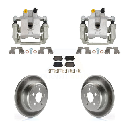 Rear Disc Brake Caliper Coated Rotors And Ceramic Pads Kit For Dodge Charger KCG-101171T