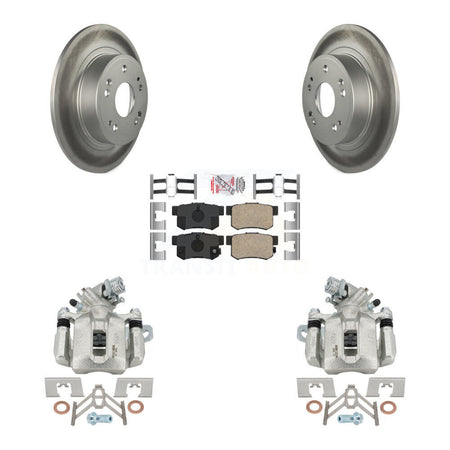 Rear Disc Brake Caliper Coated Rotors And Ceramic Pads Kit For 2016-2018 Acura ILX KCG-101208N
