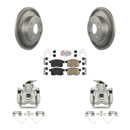Rear Disc Brake Caliper Coated Rotors And Ceramic Pads Kit For Honda Accord KCG-101232N