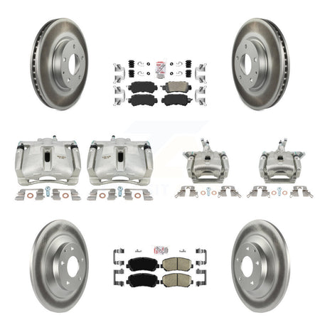 Front Rear Disc Brake Caliper Coat Rotor Ceramic Pad Kit (10Pc) For 2013-2015 Mazda CX-5 KCG-102426N