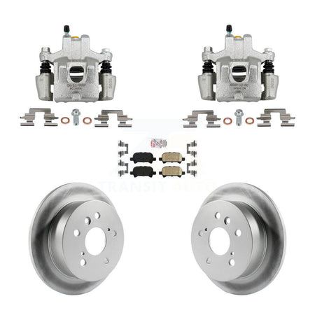 Rear Disc Brake Caliper Coated Rotors And Ceramic Pad Kit For Toyota Camry Solara Avalon KCG-102809N
