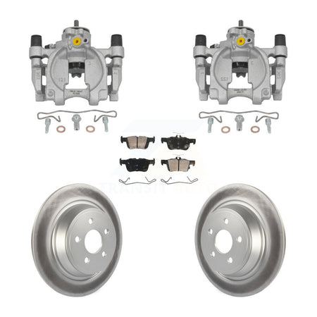Rear Brake Caliper Coat Rotor Ceramic Pad Kit For 2019-2020 Ford Police Responder Hybrid KCG-102813N