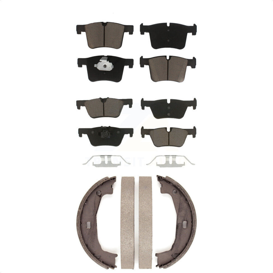 Front Rear Ceramic Brake Pads And Parking Shoes Kit For BMW 328i 320i xDrive 428i Gran Coupe 228i 230i 328d KCN-100055