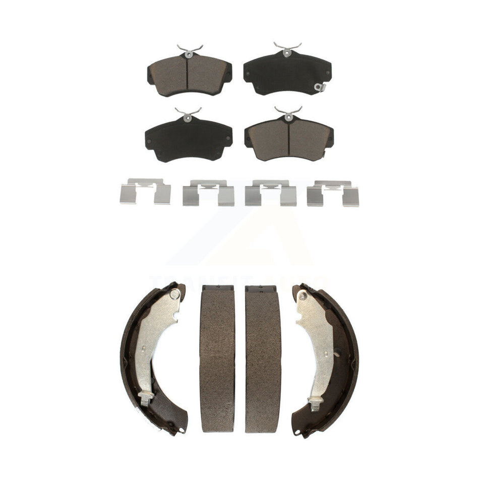 Front Rear Ceramic Brake Pads And Drum Shoes Kit For Chrysler PT Cruiser KCN-100318