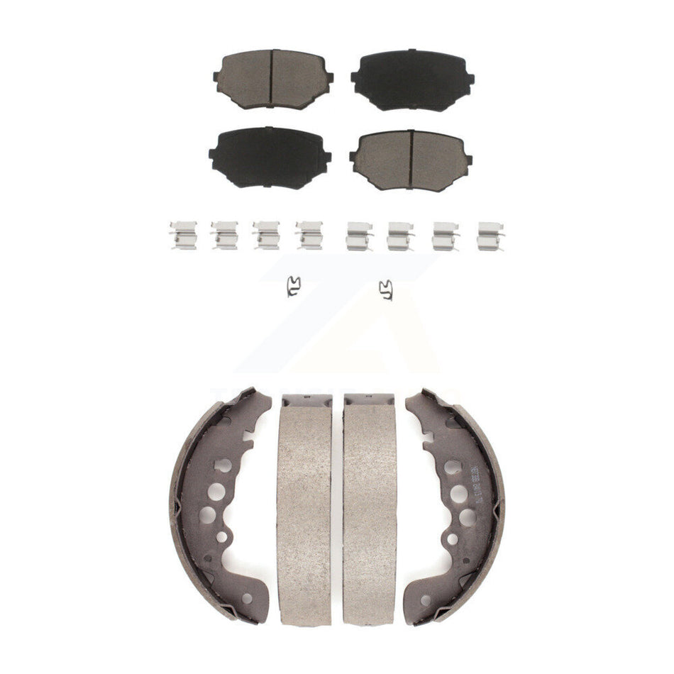 Front Rear Ceramic Brake Pads And Drum Shoes Kit For Suzuki Grand Vitara KCN-100445