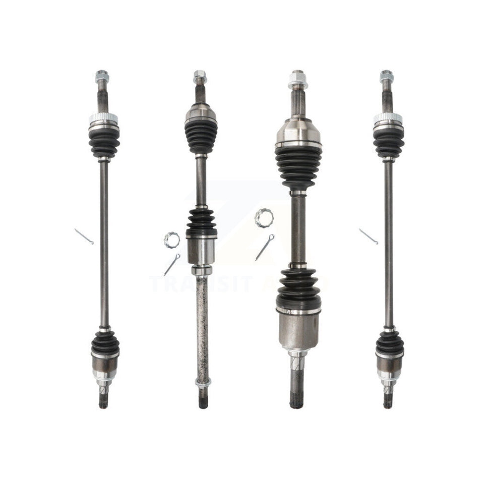 Front Rear CV Axle Drive Shaft Complete Assembly Kit For Nissan Rogue Select AWD KCV-100178