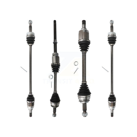 Front Rear CV Axle Shaft Kit For 18 Nissan Rogue AWD with 2.5L Automatic CVT transmission KCV-100411