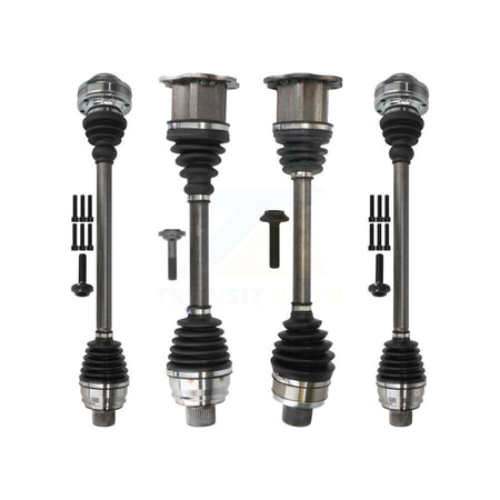 Front Rear CV Axle Shaft Kit For 2013-2016 Audi Q5 w o Torque Vectoring Differential KCV-100418