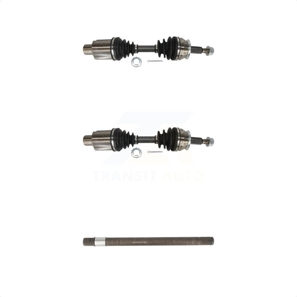 Front CV Axle Drive Shaft Assembly & Intermediate Kit For Dodge Dakota Durango 4WD KCV-100438